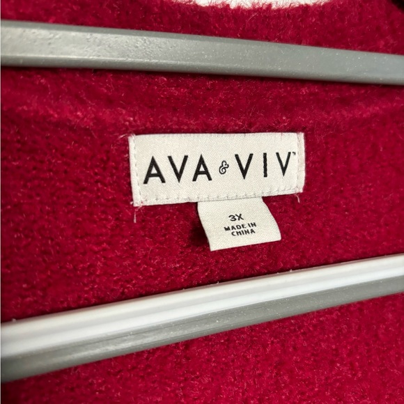 Ava & Viv soft red sweater - size 3x - Picture 5 of 5